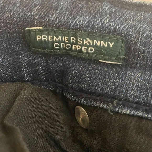 Lauren Ralph Lauren -  Cropped  Embroidered Skinny Ankle Pants - size 8 (29) - Picture 7 of 8